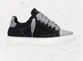Zapatillas casuales NUMERIS para hombre en negro y gris con plataforma - 36 / Negro y Gris