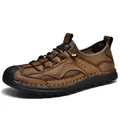 Chaussures de loisirs en mesh marron pour hommes, respirantes, antidérapantes et protectrices - 38 / Kaki