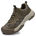 Atmungsaktive Herren-Outdoor-Wanderschuhe mit robuster Mesh-Oberseite und rutschfester Sohle - 38 / Khaki