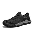 Chaussures de sécurité loisirs en maille noire pour hommes, modèle 2025 - 38 / Style à Lacets (hh25805) / Noir