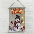 LED verlichte kerst wanddecoratie met sneeuwpopmotief en tekst Merry Christmas - Sneeuwpop