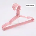 Cintres enfants roses durables avec encoches antidérapantes pour vêtements bébé - Lot de 10 / Rose Sakura