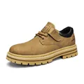 Zapatos de trabajo informales para hombre en color marrón con suelas de goma antideslizantes - 38 / Marrón