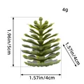 Miniatura decorativa de piña de plástico verde para manualidades de Navidad, de 5 cm - Simulación de Piña (A2-20)