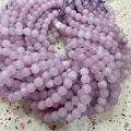 High quality polished lavender purple amethyst round loose beads for jewelry making - 6mm (Approx 62 Beads)/Strand / Kunzite