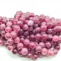 High quality natural lavender amethyst round loose beads for jewelry DIY crafts - 6mm (Approx 62 Beads)/Strand / Flash Crystal (White Jade Optimized)