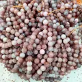 Polished lavender amethyst round gemstone beads for DIY jewelry making and crafts - 6mm (Approx 62 Beads)/Strand / Moon Orange Stone