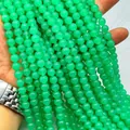 Vibrant green round agate chalcedony loose beads strand for DIY jewelry craft making - 4mm (Approx. 90 Beads)/Strand / Australian Jade