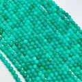 Green gemstone round beads for jewelry making and DIY crafts - 6mm (Approx 62 Beads)/Strand / Amazonite Color