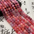 High-quality round lavender amethyst crystal beads in soft pink and purple shades - 6mm (Approx 62 Beads)/Strand / Yanyuan Agate (White Jade Optimized)