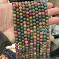 Strands of polished multicolored round natural stone beads for DIY jewelry making - 6mm (Approx 62 Beads)/Strand / Sapphire Alashan
