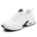 Baskets de course blanches en maille respirante pour femmes avec coussin d'air sport - 35 / Blanc