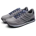 Zapatillas deportivas ligeras para hombre en malla gris y azul marino para correr fuera - 38 / Gris Malla
