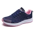 Scarpe da corsa traspiranti in mesh blu navy e rosa per uomo e donna in palestra - 35 / Blu Rosa