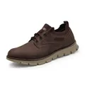 Herren-Freizeit-Wanderschuhe in Braun mit dicker Sohle und atmungsaktivem Design - 40 / Britischer Brogue-Freizeitstil (552) / Braun
