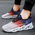 Chaussures de course respirantes pour hommes avec semelle à lame dégradée galaxie - 39 / Orange