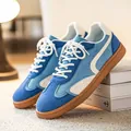 Stilvolle blaue GAT-Sneaker für Herren aus Wildleder mit langlebiger Gummisohle. - 39 / Blau