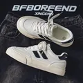 Zapatillas casuales de malla para hombre en crema y negro, moda primavera 2025 - 40 / Beige