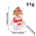 Pot à bonbons bonhomme de neige festif avec bouteille en plastique et bonnet, 16cm haut - Bonhomme de Neige / S