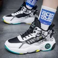 Zapatillas de baloncesto altas con forro polar y gráficos de anime con gran estilo. - 38 / Estilo con Forro de Felpa / Negro