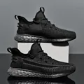 Scarpe sportive da uomo in rete nera con suola a nido d'ape per la primavera estate - 38 / Grigio nero