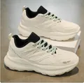 Stylish cream chunky sneakers with breathable mesh and thick soles for daily comfort - 39 / Beige