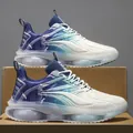 Scarpe da corsa uomo con ammortizzazione ad aria blu sfumato e mesh traspirante - Blu - 39 / Scarpe Sportive con Cuscino d'Aria Sfumato (FJ2FGJ) / bianco e blu
