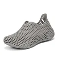 Zuecos modernos grises de malla hueca 3D para hombre, sandalias de playa - 39 / Gris