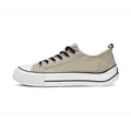 Zapatillas de lona caqui transpirables de caña baja con suela de plataforma gruesa para hombre - 39 / Caqui