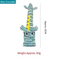 Lange pluche krokodil hondenspeeltje voor grote honden, 52cm blauw kauwspeeltje - Blauw