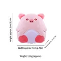 Petit jouet en peluche cochon rose pour chat avec cataire, mesurant 9x7x2cm et 11,6g - Petit Cochon Mignon