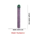 Funny purple long strip monster plush dog toy with green hat and cute cartoon face - Purple Long Monster with Baseball Cap