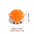 Cute fox-shaped plush hat for cats and small dogs, adjustable soft headwear - Fox Pattern / Approx 14.5x7cm / White