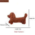 Adorable brown dachshund shaped plush cat toy featuring catnip and crinkle paper detail - Brown Dachshund