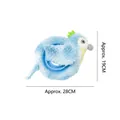Jouet à mâcher en peluche pour chien en forme d'oiseau bleu avec anneau TPR intégré pour dents - Perroquet