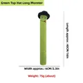 Funny green long monster plush dog toy with black hat and 40cm length - Green Top Hat Long Monster