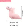 Gioco per gatti dinosauro di peluche con erba gatta, lungo 12,5 cm e peso di 10 g - Stile Dinosauro (CT239) / Rosa (Serpente Rosa)