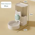 Blauwe automatische waterdispenser voor katten en honden, maten: 20cm x 12cm x 21cm - Waterdispenser / 1000ml / Blauw
