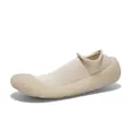 Scarpe a calzino da yoga in maglia beige con suola antiscivolo traslucida con texture unica - 34 / Beige Nobile