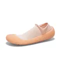 Scarpe da yoga rosa pesca leggere e traspiranti con suola in gomma antiscivolo testurizzata - 34 / 666 Arancione Dinamico