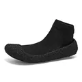 Ultraleichte atmungsaktive schwarze Strick Yoga Socken Schuhe für Sport und Freizeit - 34 / Magisches Schwarz