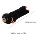 Resistente giocattolo di peluche per cani a forma di orso nero, lungo 33 cm, ideale per masticare. - Orsetto Nero