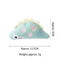 Peluche gatto pesce verde con erba gatta, misura 11,5 cm di lunghezza e 6 cm di altezza - Stile Dinosauro (CT239) / Verde (Pesce Verde)