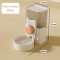 Automatische roze hangende waterdispenser voor huisdieren met zwaartekrachtsysteem - Waterdispenser / 1000ml / Roze
