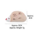 Soft plush hedgehog catnip toy for indoor cats, measures 9cm by 4cm, lightweight 7g - Hedgehog