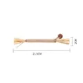 Gioco da masticare in legno di silvervine per gatti con galla, lunghezza 21,5 cm - Stile Rafia Corto