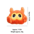 Cute orange owl-shaped plush cat toy with catnip and crinkle paper for interactive play - Owl Style With Catnip and Crinkle Paper
