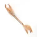 Gioco da masticare per gatti in legno di matatabi naturale con piume e corda di canapa - Stile Matatabi Piuma