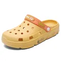 Breathable yellow clogs with thick sole for beach and outdoor activities in summer. - Size 36 / Female Style / Yellow