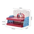 Double-layer pet snack storage rack with cartoon cat design and size dimensions - Double Layer / Red